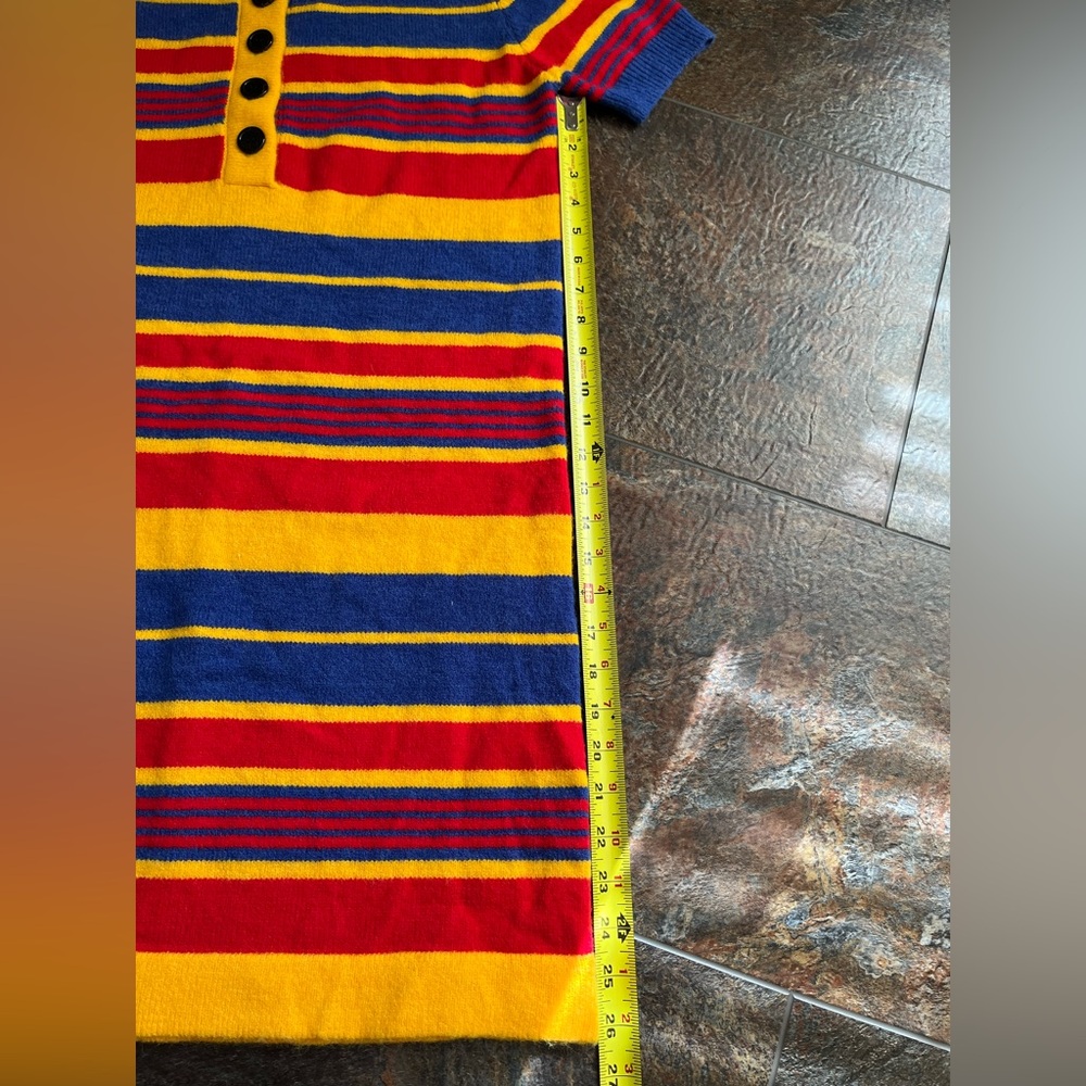 New women’s Cider sweater stripe short sleeve collar retro inspo.Large - Picture 8 of 12
